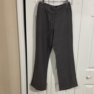 Eileen Fisher Charcoal Wide-Leg Trousers size 2P Minimalist Lagenlook Travel